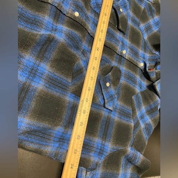 Vintage Plains Westen wear  flannel button up shirt - Picture 4 of 5